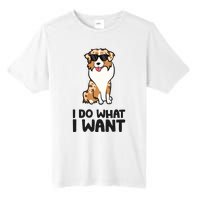 Australian Shepherd I Do What I Want Funny Aussie Dog Tall Fusion ChromaSoft Performance T-Shirt