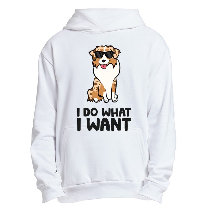 Australian Shepherd I Do What I Want Funny Aussie Dog Urban Pullover Hoodie