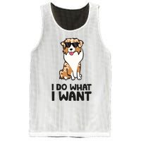 Australian Shepherd I Do What I Want Funny Aussie Dog Mesh Reversible Basketball Jersey Tank