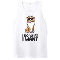 Australian Shepherd I Do What I Want Funny Aussie Dog PosiCharge Competitor Tank