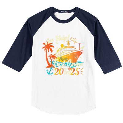 Aw Ship ItS My First Cruise Trip 2025 First Cruise 2025 Baseball Sleeve Shirt