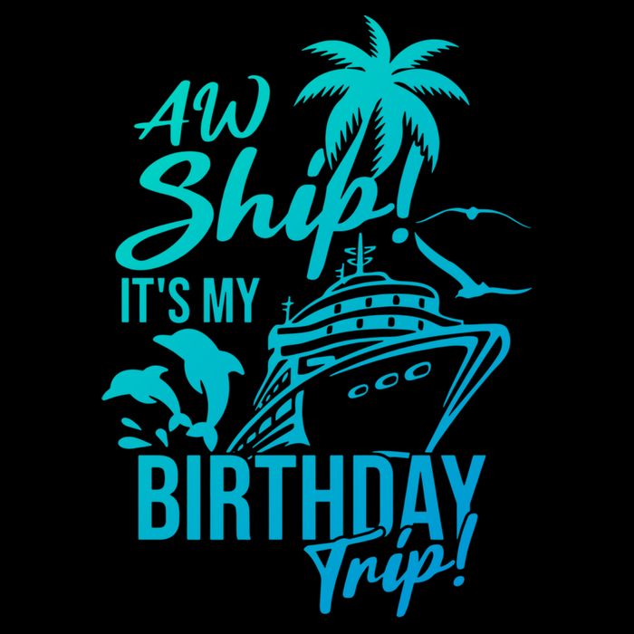 Aw Ship Its My Birthday Trip Birthday Cruise Cruise Trip Gift Cooling Performance Crew T-Shirt