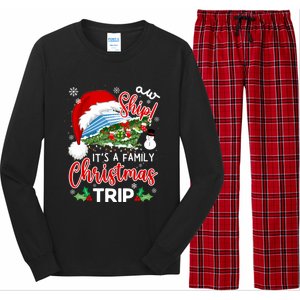 Aw Ship ItS A Christmas Cruise Trip 2024 Family Matching Long Sleeve Pajama Set