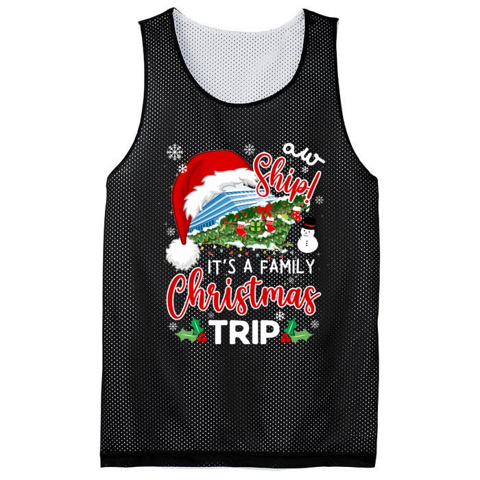 Aw Ship ItS A Christmas Cruise Trip 2024 Family Matching Mesh Reversible Basketball Jersey Tank