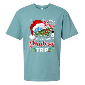 Aw Ship ItS A Christmas Cruise Trip 2024 Family Matching Sueded Cloud Jersey T-Shirt