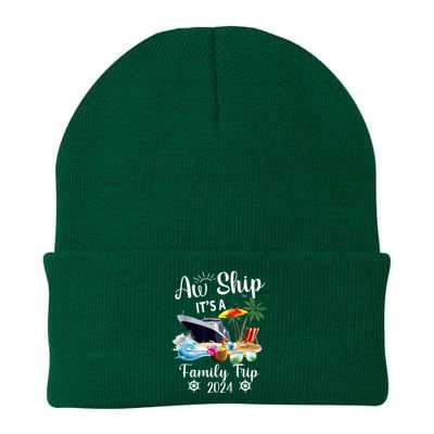 Aw Ship ItS A Family Trip 2024 Knit Cap Winter Beanie