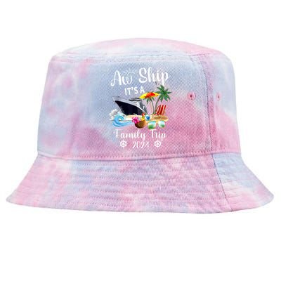 Aw Ship ItS A Family Trip 2024 Tie-Dyed Bucket Hat