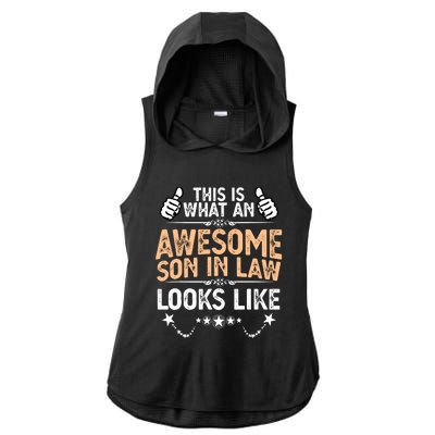 Awesome Son In Law Birthday Gift Ideas Awesome Mother In Law Ladies PosiCharge Tri-Blend Wicking Draft Hoodie Tank