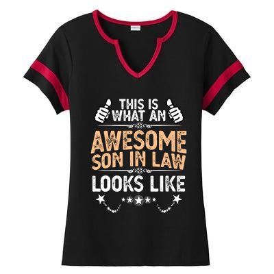 Awesome Son In Law Birthday Gift Ideas Awesome Mother In Law Ladies Halftime Notch Neck Tee