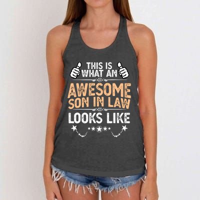 Awesome Son In Law Birthday Gift Ideas Awesome Mother In Law Women's Knotted Racerback Tank