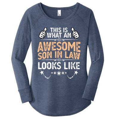 Awesome Son In Law Birthday Gift Ideas Awesome Mother In Law Women's Perfect Tri Tunic Long Sleeve Shirt