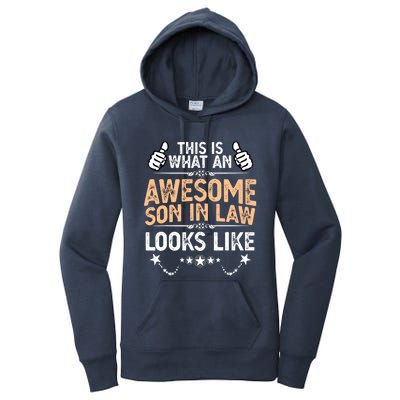 Awesome Son In Law Birthday Gift Ideas Awesome Mother In Law Women's Pullover Hoodie