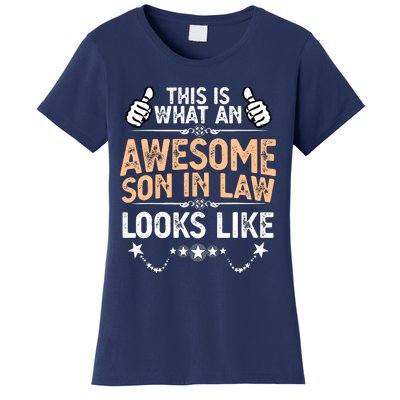 Awesome Son In Law Birthday Gift Ideas Awesome Mother In Law Women's T-Shirt