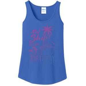 Aw Ship Its My Birthday Trip Birthday Cruise Cruise Trip Gift Ladies Essential Tank