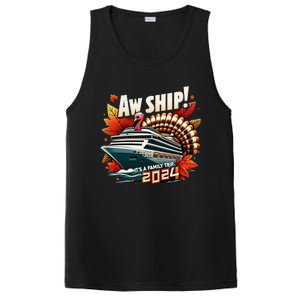 Aw Ship ItS A Family Trip 2024 Happy Turkey Thanksgiving PosiCharge Competitor Tank