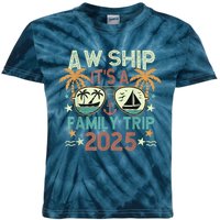 Aw Ship ItS Family Trip 2025 Cruise Vacation Cruising Ship Kids Tie-Dye T-Shirt