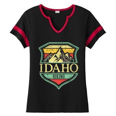 American State Idaho Mountain Hiking Ladies Halftime Notch Neck Tee