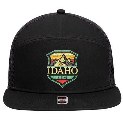 American State Idaho Mountain Hiking 7 Panel Mesh Trucker Snapback Hat