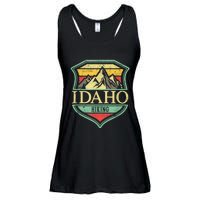 American State Idaho Mountain Hiking Ladies Essential Flowy Tank