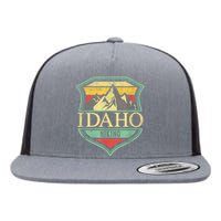 American State Idaho Mountain Hiking Flat Bill Trucker Hat