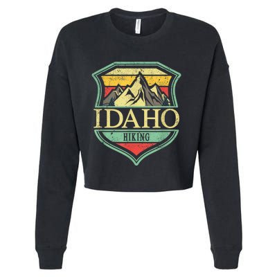 American State Idaho Mountain Hiking Cropped Pullover Crew