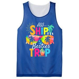 Aw Ship It’S A Besties Trip 2024 Friends Vacay Cruise 2024 Funny Gift Mesh Reversible Basketball Jersey Tank