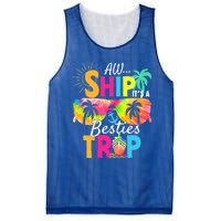 Aw Ship It’S A Besties Trip 2024 Friends Vacay Cruise 2024 Funny Gift Mesh Reversible Basketball Jersey Tank