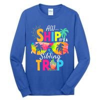 Aw Ship It’S A Sibling Trip 2024 Family Vacation Cruise Gift Tall Long Sleeve T-Shirt