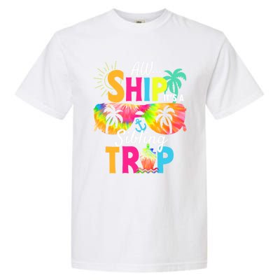 Aw Ship It’S A Sibling Trip 2024 Family Vacation Cruise Gift Garment-Dyed Heavyweight T-Shirt