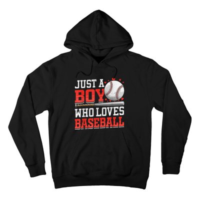 American Sport Just A Boy Who Loves Baseball Gifts For boy Hoodie