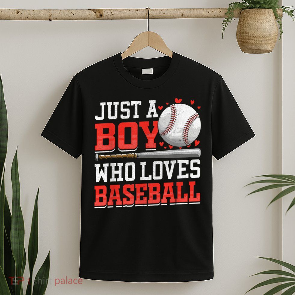 American Sport Just A Boy Who Loves Baseball Gifts For boy T-Shirt