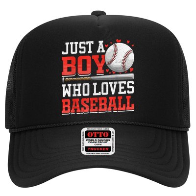 American Sport Just A Boy Who Loves Baseball Gifts For boy Trucker Hat