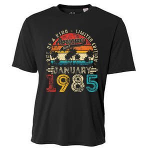 Awesome Since January 1985 40th Birthday 40 Years Old Gift Cooling Performance Crew T-Shirt