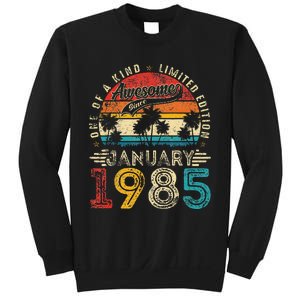 Awesome Since January 1985 40th Birthday 40 Years Old Gift Sweatshirt