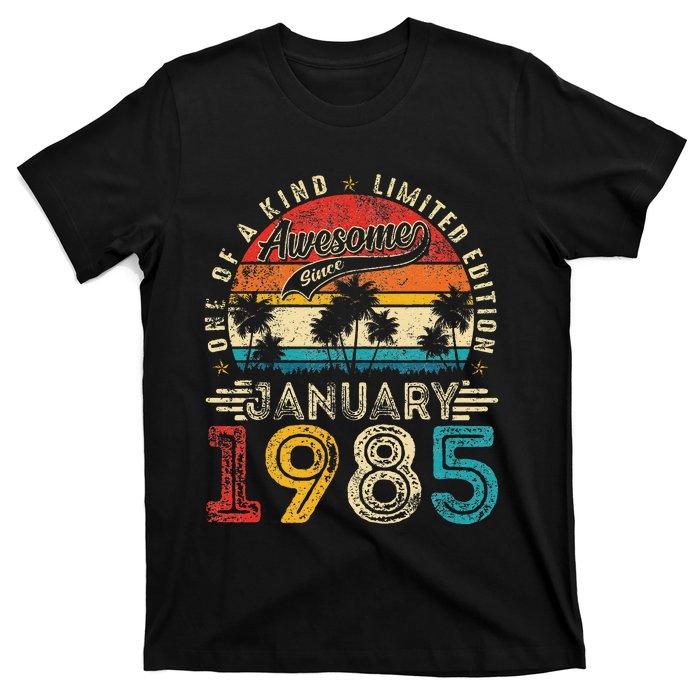 Awesome Since January 1985 40th Birthday 40 Years Old Gift T-Shirt