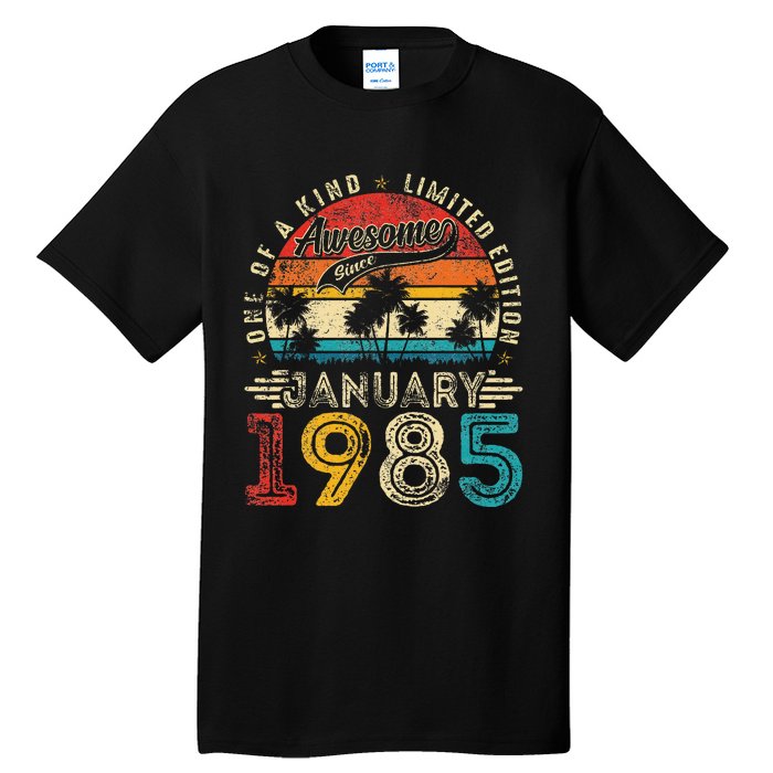 Awesome Since January 1985 40th Birthday 40 Years Old Gift Tall T-Shirt