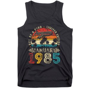 Awesome Since January 1985 40th Birthday 40 Years Old Gift Tank Top