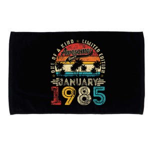 Awesome Since January 1985 40th Birthday 40 Years Old Gift Microfiber Hand Towel