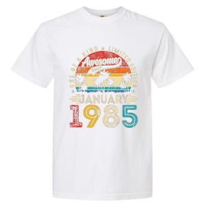 Awesome Since January 1985 40th Birthday 40 Years Old Gift Garment-Dyed Heavyweight T-Shirt