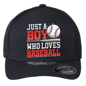 American Sport Just A Who Loves Baseball Gifts Flexfit Unipanel Trucker Cap