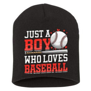 American Sport Just A Who Loves Baseball Gifts Short Acrylic Beanie