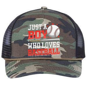 American Sport Just A Who Loves Baseball Gifts Retro Rope Trucker Hat Cap