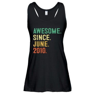 Awesome Since June 2010 13th Birthday Gift 13 Years Old Ladies Essential Flowy Tank