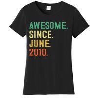 Awesome Since June 2010 13th Birthday Gift 13 Years Old Women's T-Shirt