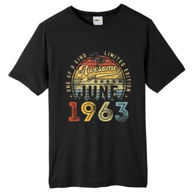 Awesome Since June 1963 Vintage 60th Birthday Party Retro Tall Fusion ChromaSoft Performance T-Shirt