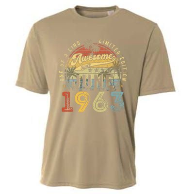 Awesome Since June 1963 Vintage 60th Birthday Party Retro Cooling Performance Crew T-Shirt