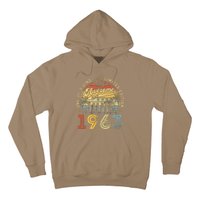 Awesome Since June 1963 Vintage 60th Birthday Party Retro Hoodie