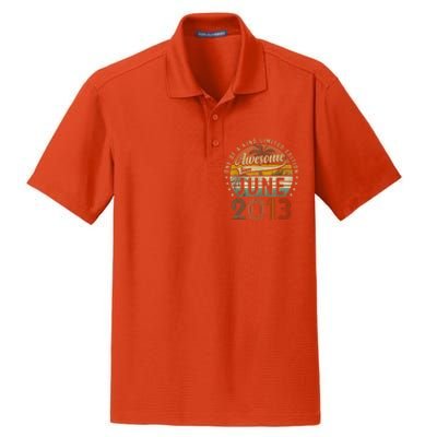 Awesome Since June 2013 10th Birthday Gifts For 10 Year Old Dry Zone Grid Polo