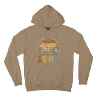 Awesome Since June 1983 Vintage 40th Birthday Party Retro Hoodie