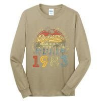 Awesome Since June 1983 Vintage 40th Birthday Party Retro Tall Long Sleeve T-Shirt